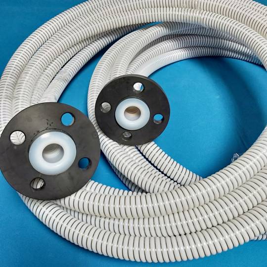 304 SS wire wraping OD PTFE corrugating tubing