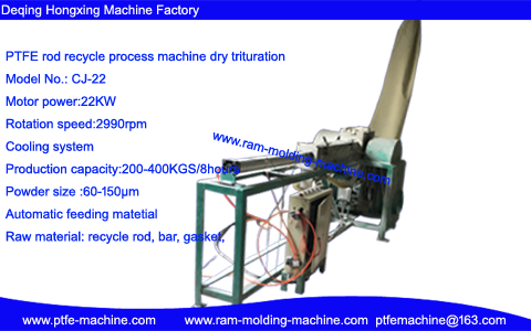 Recycle PTFE process machine