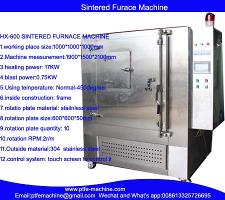 HX-600 PTFE Gasket Sintered Furnace Machine