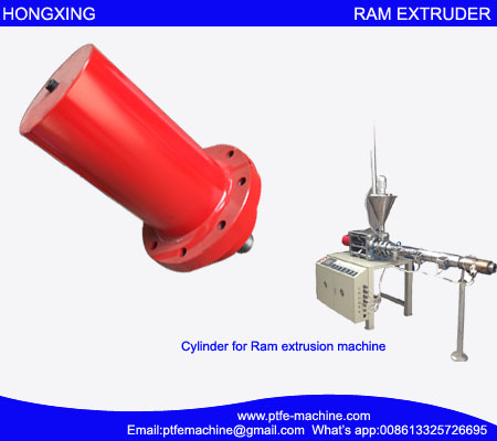 Cylinder for ram extruder